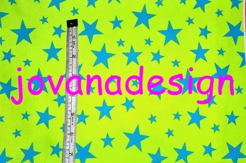 Stars Neon Green Turquoise.webp