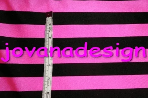 Stripes Hot Pink Black