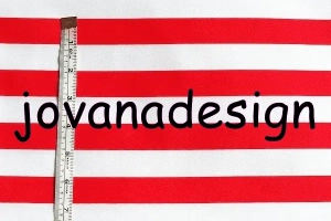 Stripes Red White 1 inch