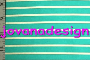 Stripes Turquoise White