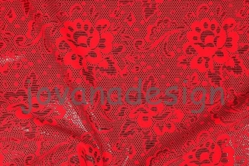 Black Print Foil on Red Lycra.webp